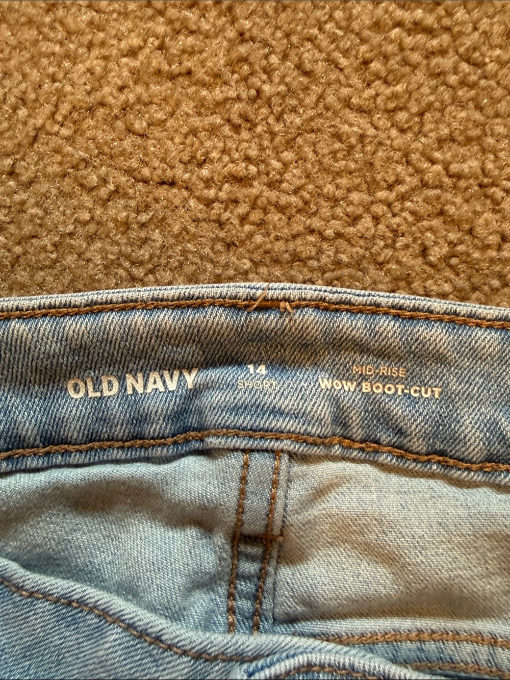 Old Navy Light Wash Wide Leg Jeans - Light Blue Size 14 short - Picture 2 of 6